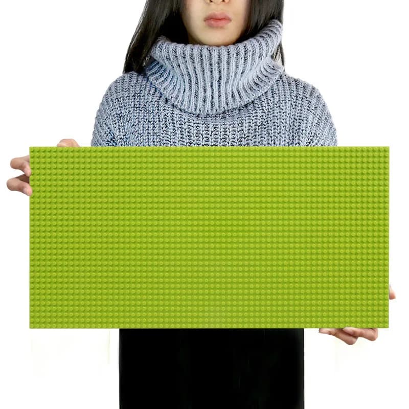 Panneau mural de blocs de construction 32x64 points, plaque de base en brique créative DIY Compatibl