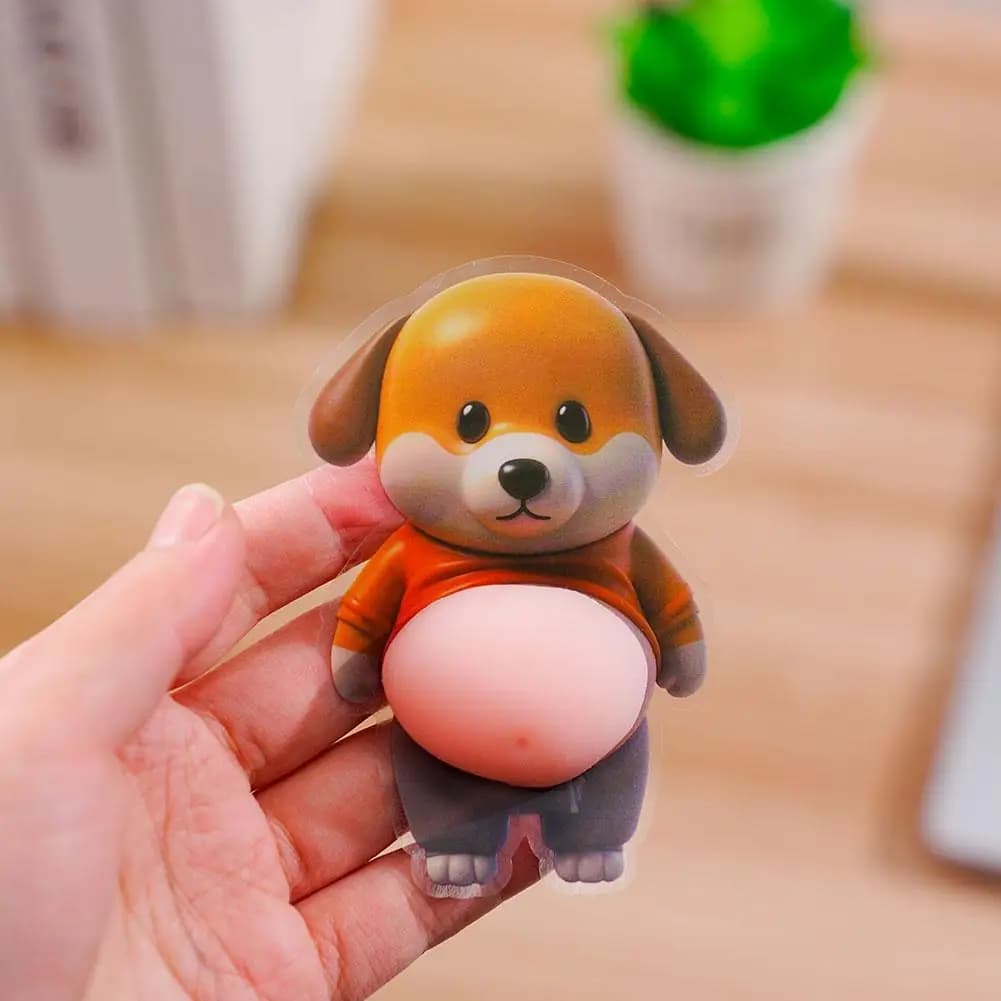 Autocollants gonflés 3D chiot mignon, autocollants 3D doux et mignons pour chien, pour coque de télé