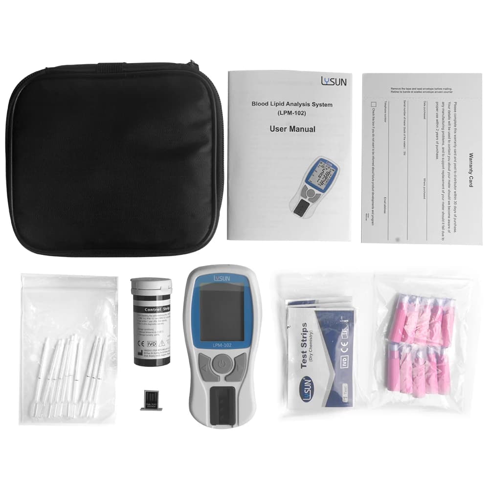 Kit de test du cholestérol total sanguin, kit de test des triglycérides 5 en 1, analyse rapide des l