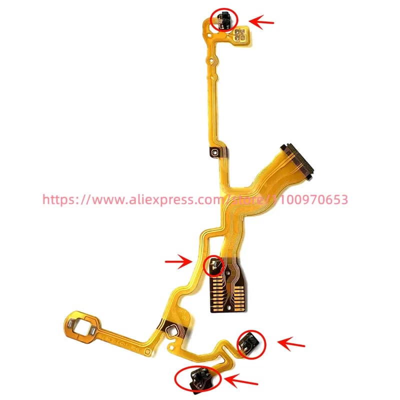 Câble flexible principal arrière pour Canon IXUS132 IXUS140 IXUS145 IXUS160 IXUS165 IXUS175 IXUS185 