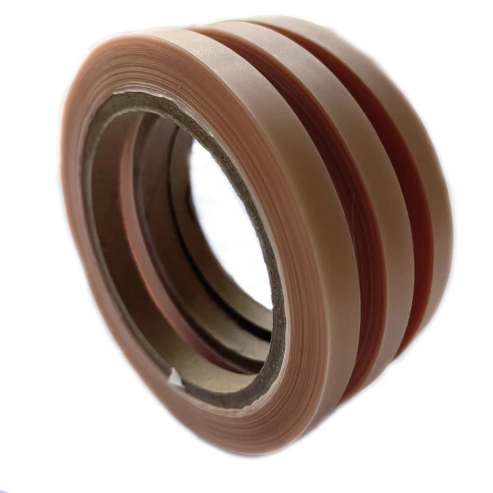 Bande de colle PU peau/noir/marron 1.0cm, pour Extension de cheveux, fabrication de tissus PU plus f