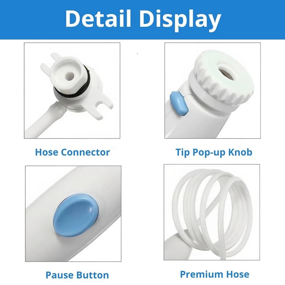 Pièce de rechange du tuyau et de la poignée pour Waterpik Water Flosser WP-100 WP-300 WP-660 série W