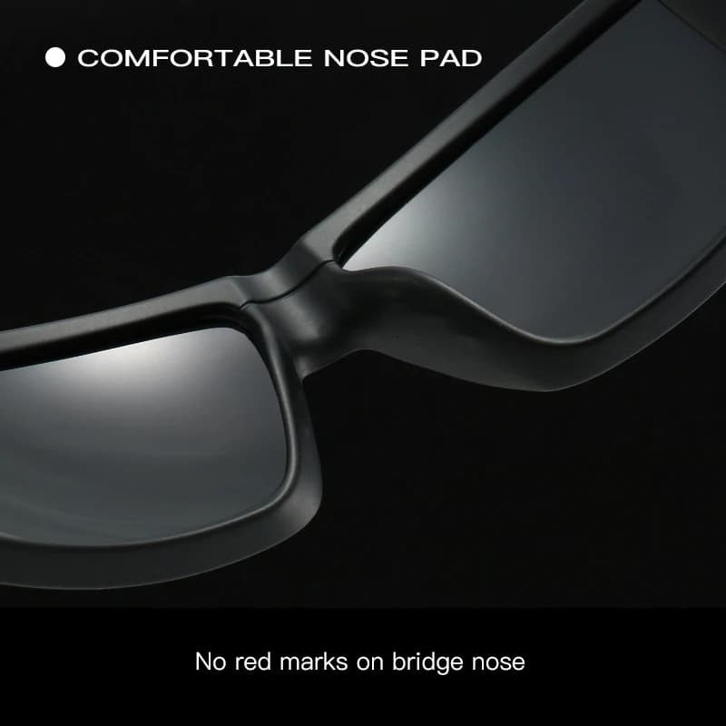 Lunettes de soleil polarisées de sport avec protection UV400 pour le cyclisme, la course à pied et l