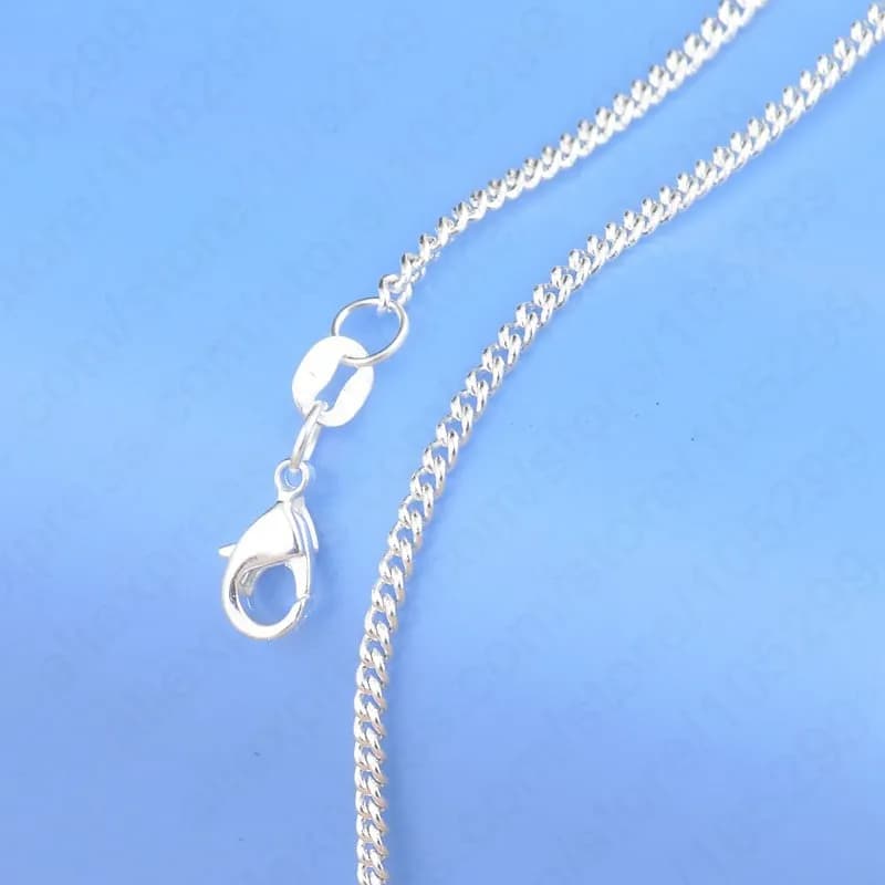Collier en argent regardé 100% avec fermoirs en ster corrigé pour homme et femme, pendentif, 925 aut
