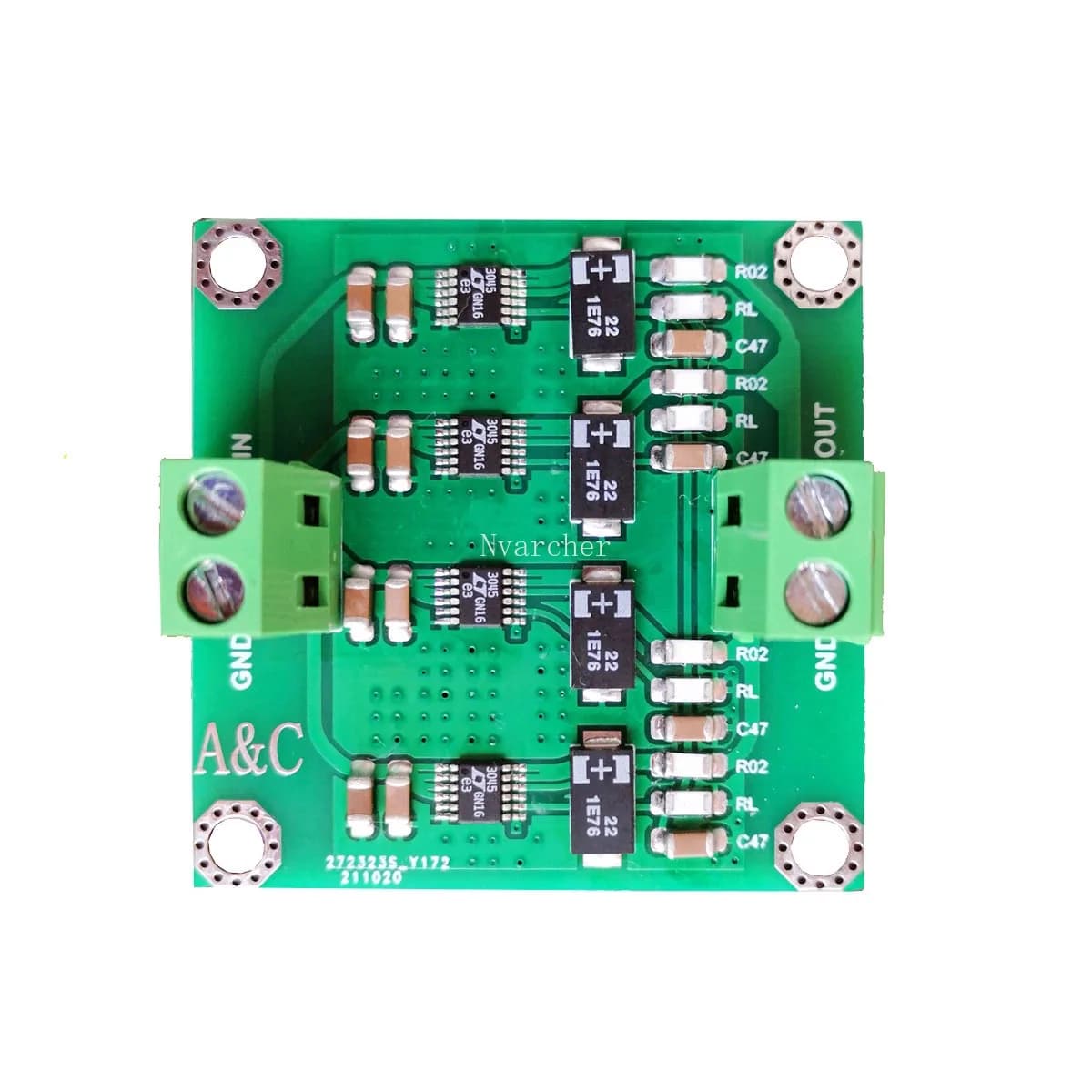 Nvarcher-Module d'alimentation régulée linéaire à faible bruit, 4 pipelines parallèles, LT3045, cart