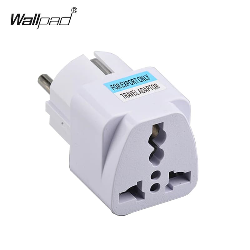 Adaptateur de prise ue noir universel International AU UK US vers Euro KR RU, adaptateur de voyage f