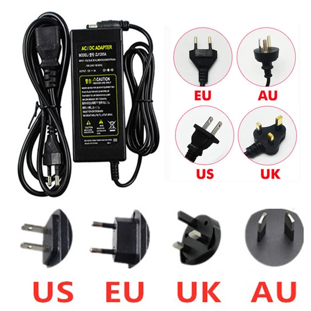 Adaptateur d'alimentation AC 110V - 220V DC 5V 12V 24 V, l'autorisation pipeline 3A 5A snap8A 10A 5 