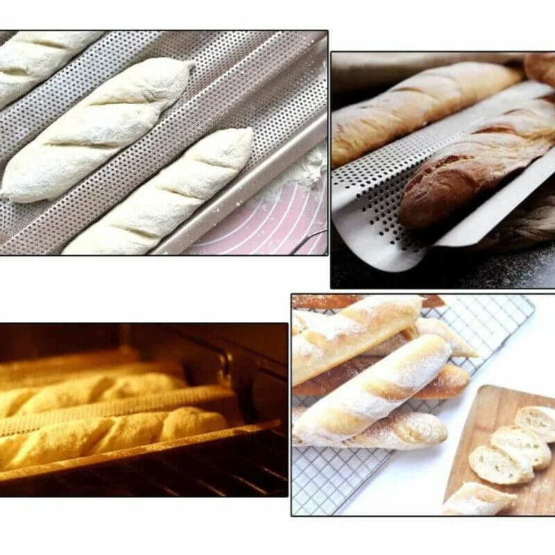 Moule à baguette français jxBaking, ustensiles de cuisson, rainure, vagues, moule à gâteau, four à p