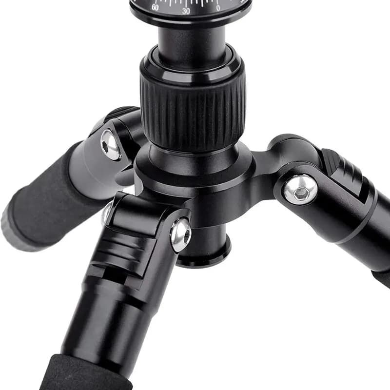 Trépied Portable FM5S, support de voyage léger, Mini trépied vidéo de table avec rotule à 360 degrés