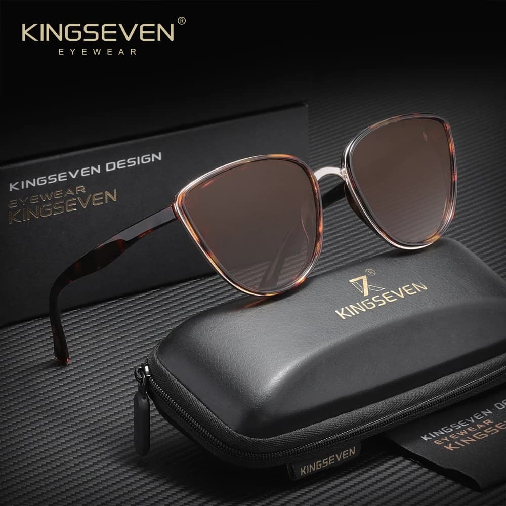 Lunettes de soleil triangulaires KINGSEVEN pour femme – Accessoire de luxe et de loisirs, idéales po