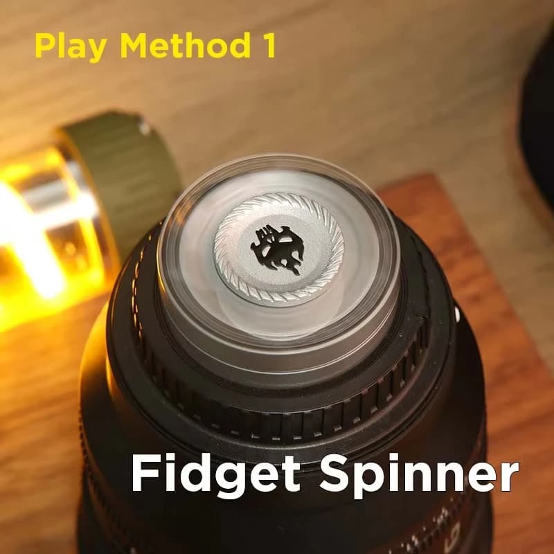 Jeu amusant 3 en 1 EDC Fidget, squelette personnalisé fantôme Fidget Spinner en alliage, curseur ant