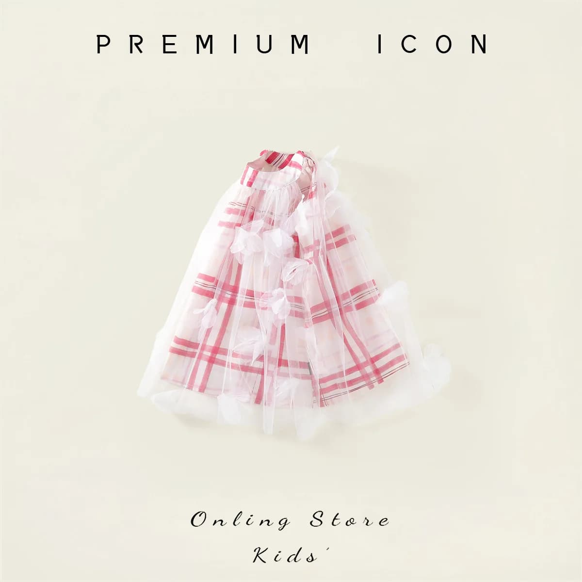 Robe à carreaux Nouveauté Été 2026, Robe-veste en maille à nœuds pour enfants de petite et moyenne t