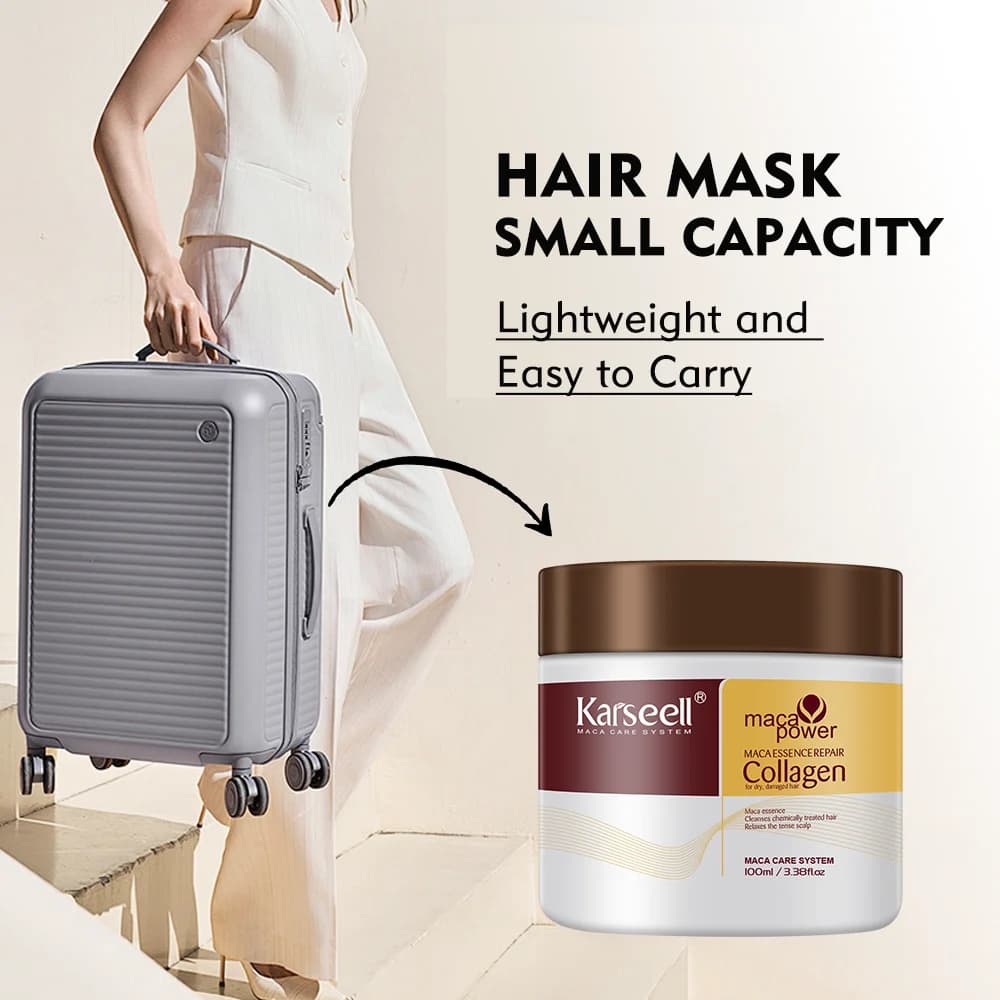 Karseell 100ML masque capillaire au collagène réparation profonde dommages huile d'argan traitement 