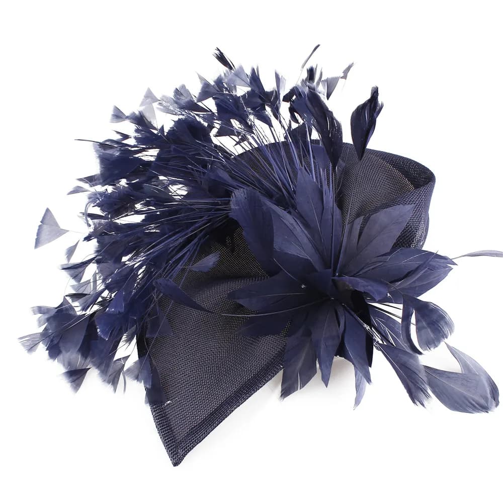 Pinces à cheveux de mariage en plumes orange pour femmes, fascinateurs, chapeau, fleur, vêtements de
