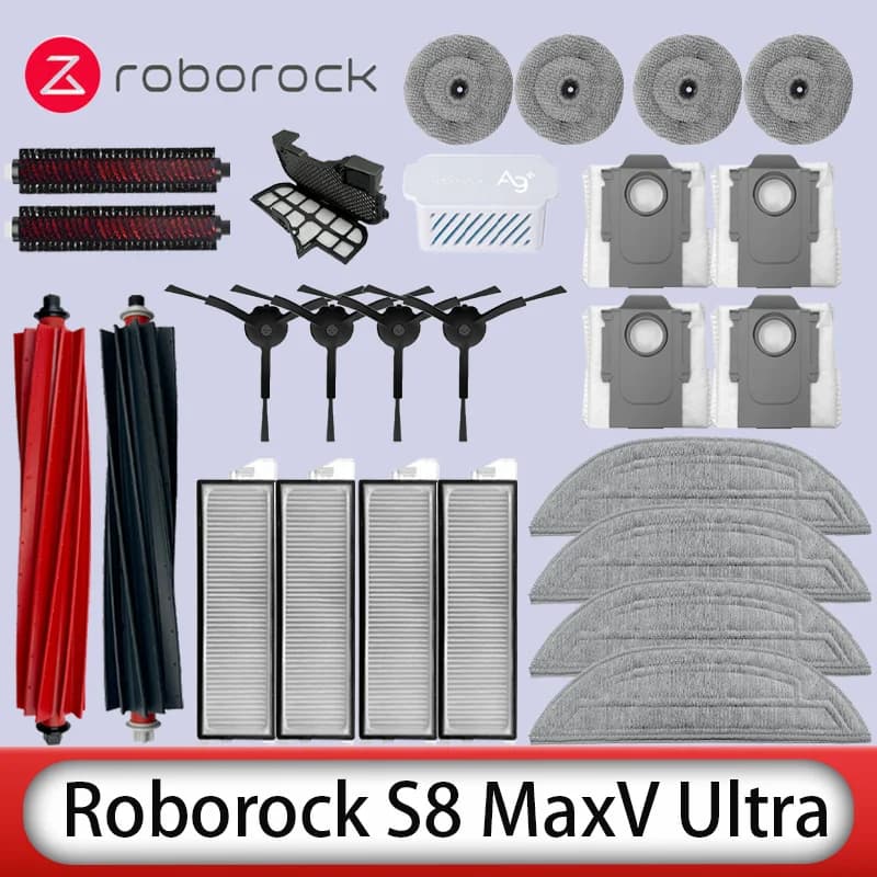 Roborock S8 MaxV Ultra Robot aspirateur pièces de rechange brosses latérales principales tissus de v