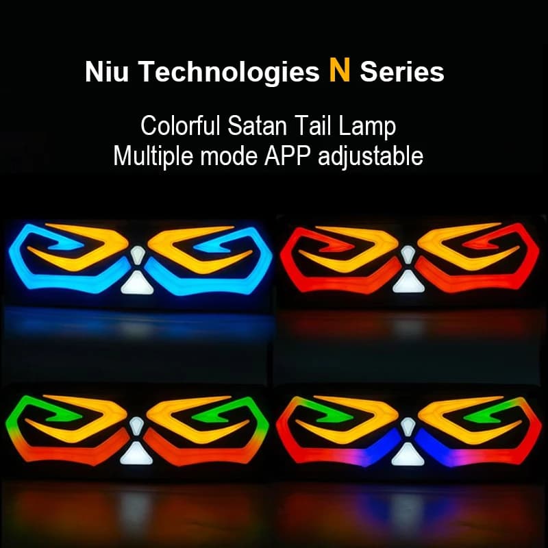 Niu Technologies – feu arrière catan N1s série N1, phare réglable avec application nqi, feu de Stop 