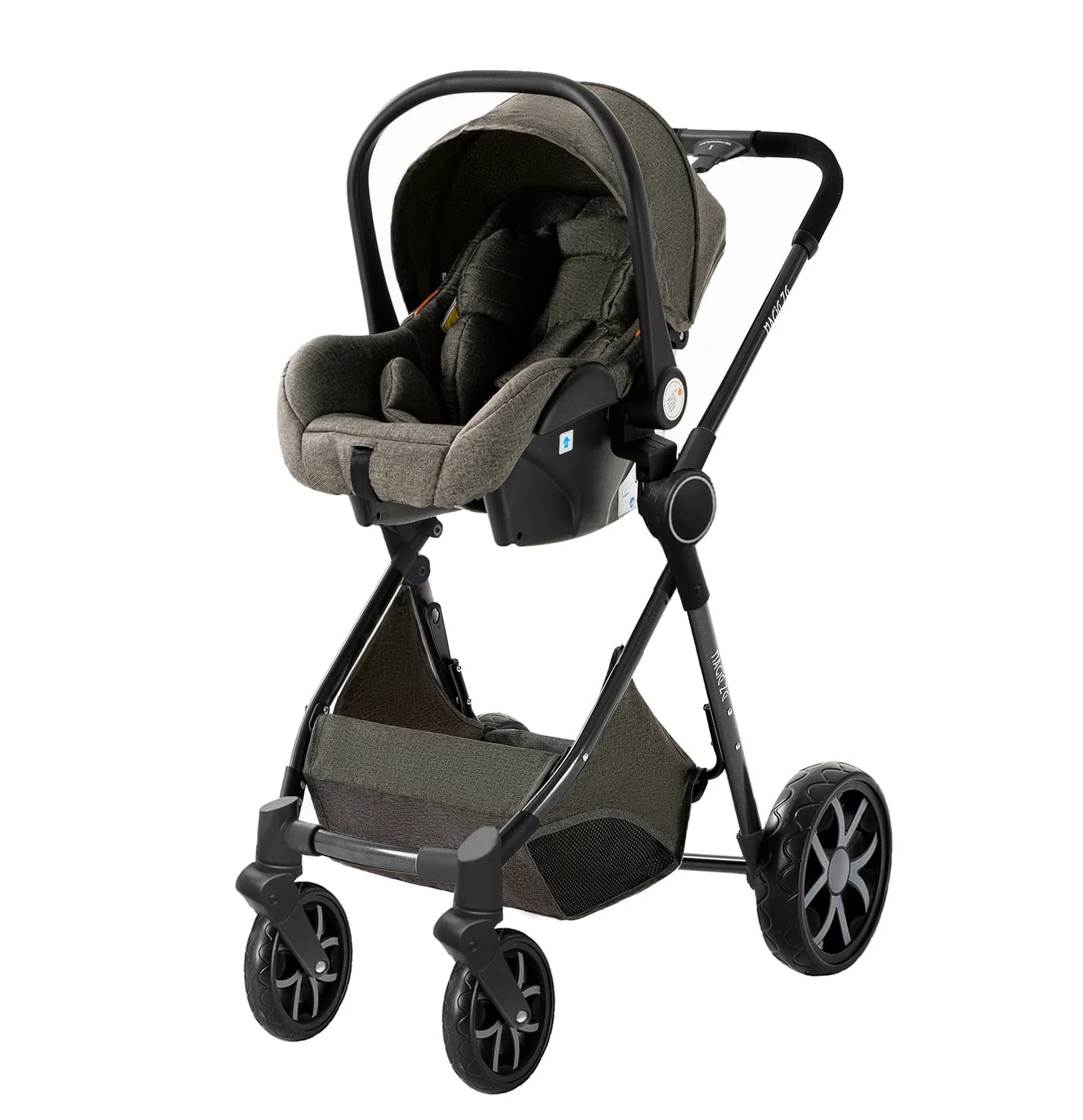 Poussette bébé 3 en 1, landau léger, poussette Portable pour nouveau-né, siège auto avec couffin