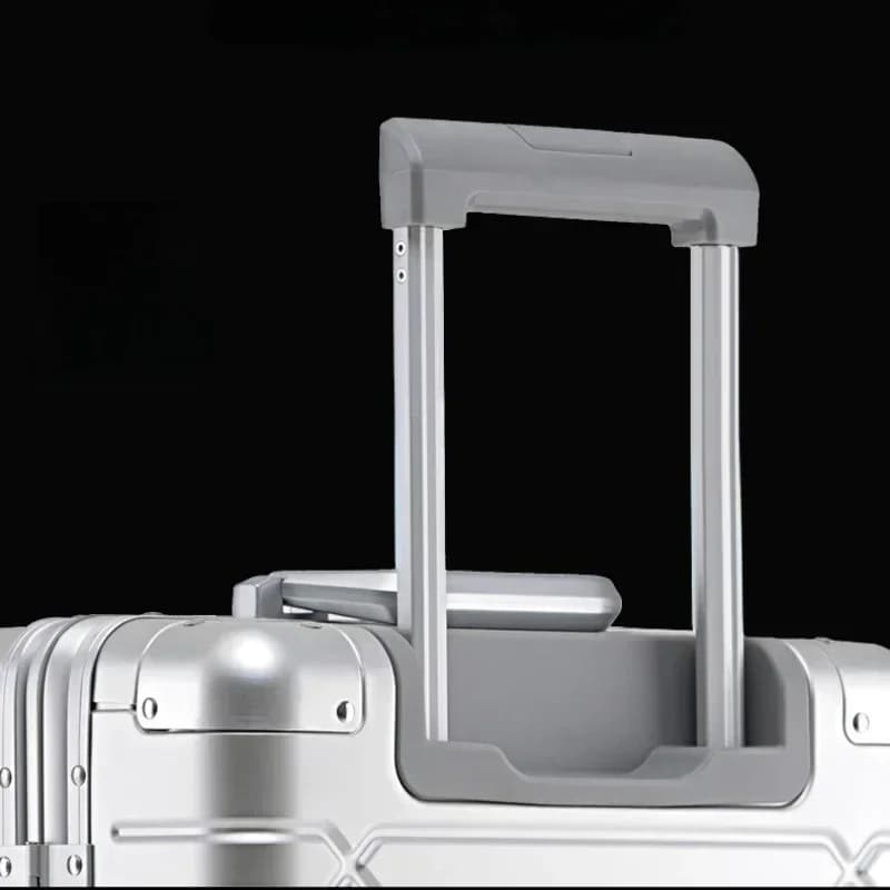 Valise à roulettes de grande capacité, sac de voyage en alliage d'aluminium et de magnésium, bagages