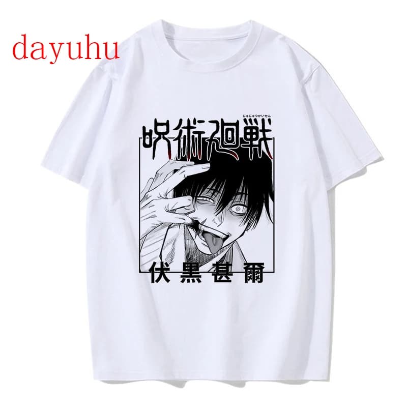 T-shirt Manga japonais Anime Jujutsu Kaisen T-shirt gojo satoru hauts Yuji Itadori t-shirts graphiqu