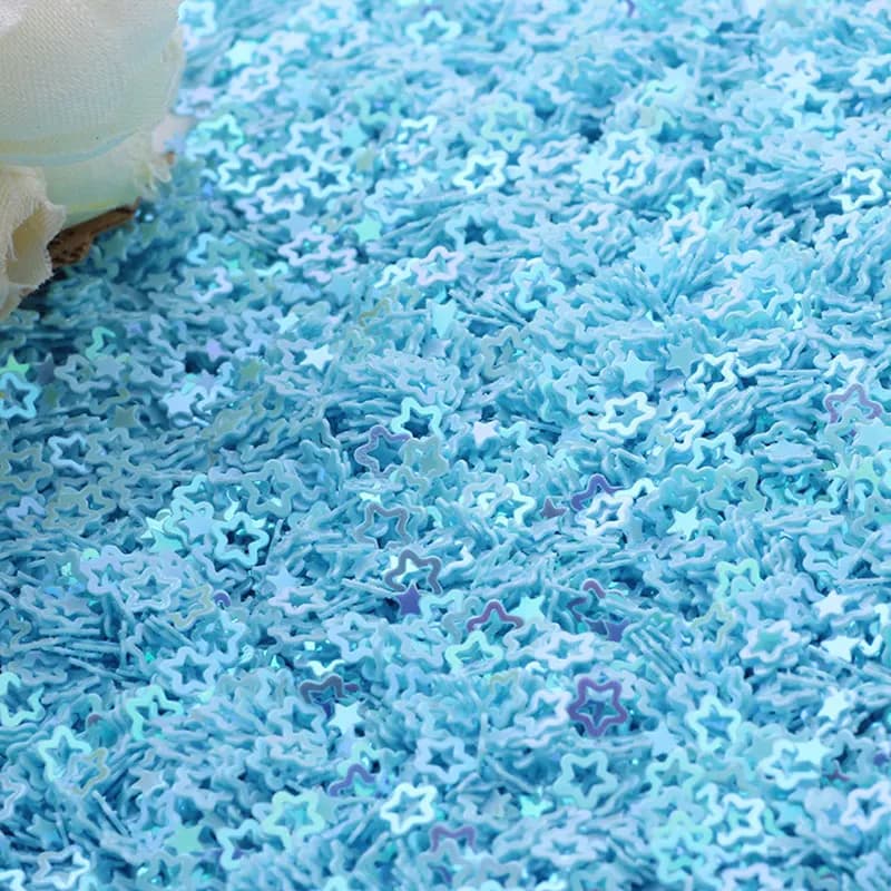 Pentagramme creux à paillettes en vrac, 10g/20g/50g/4mm, artisanat, couture de vêtements, décoration
