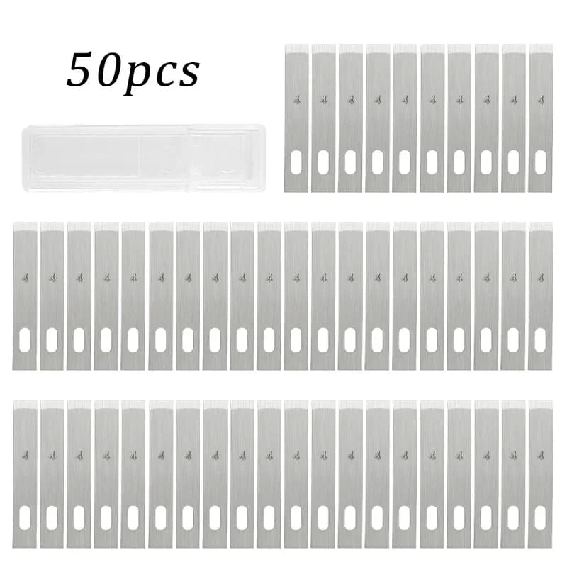 100/20 pièces 4 #   Couteau de Scalpel en métal, lames de couteau à graver, bricolage, couteau à Scu