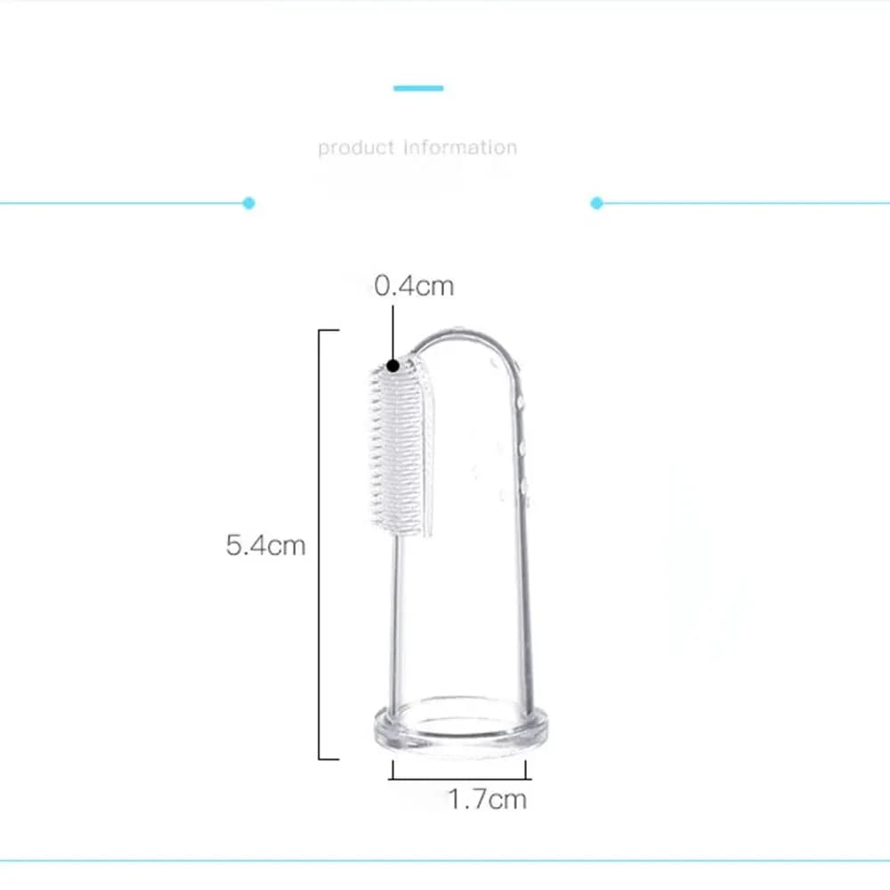 Couverture de doigt en silicone pour bébé, brosse à dents à feuilles caduques, brosse à dents d'entr