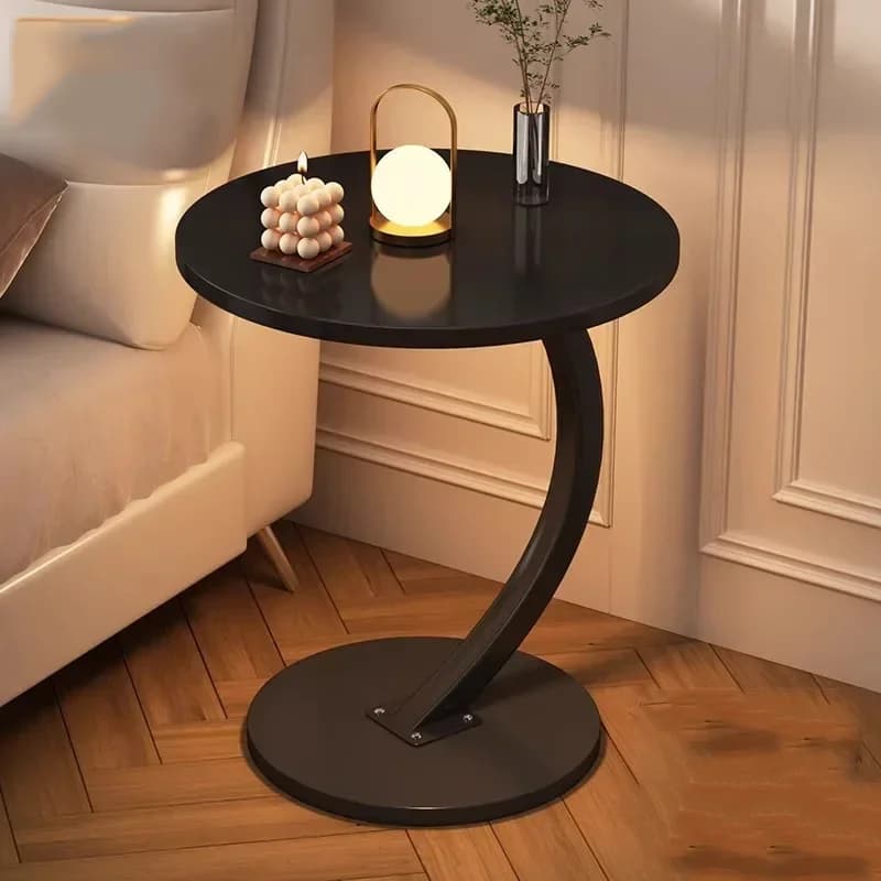Centre Tables basses rondes ergonomiques petit déjeuner café esthétique luxe petit luxe gain de plac