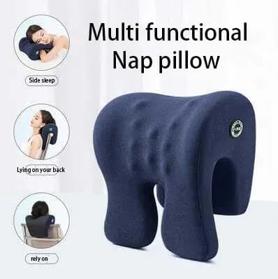 Appui-tête orthopédique en mousse à mémoire de forme, soutien du cou, repose-bureau, pause déjeuner,