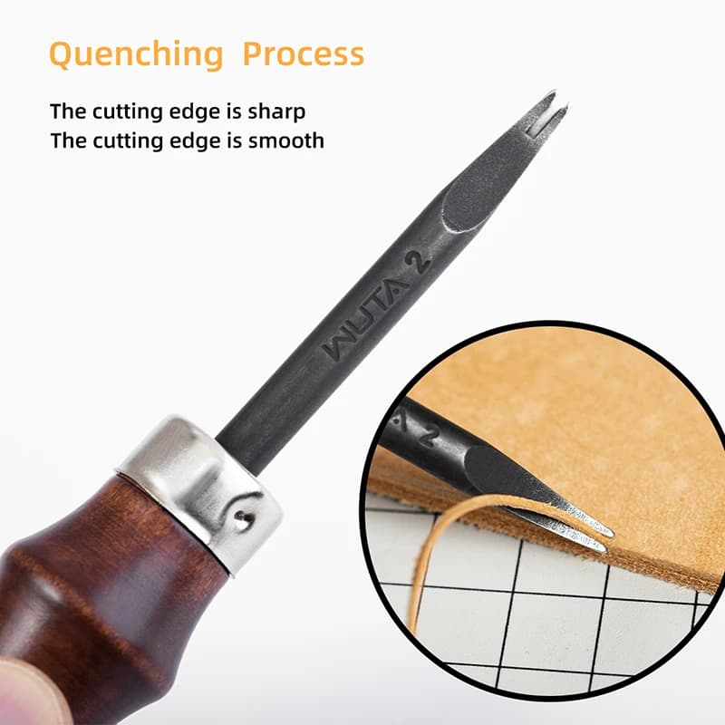 WUTA – biseauteuse en cuir aiguisé, outils en cuir, outils de bricolage, outils cuir professionnel, 