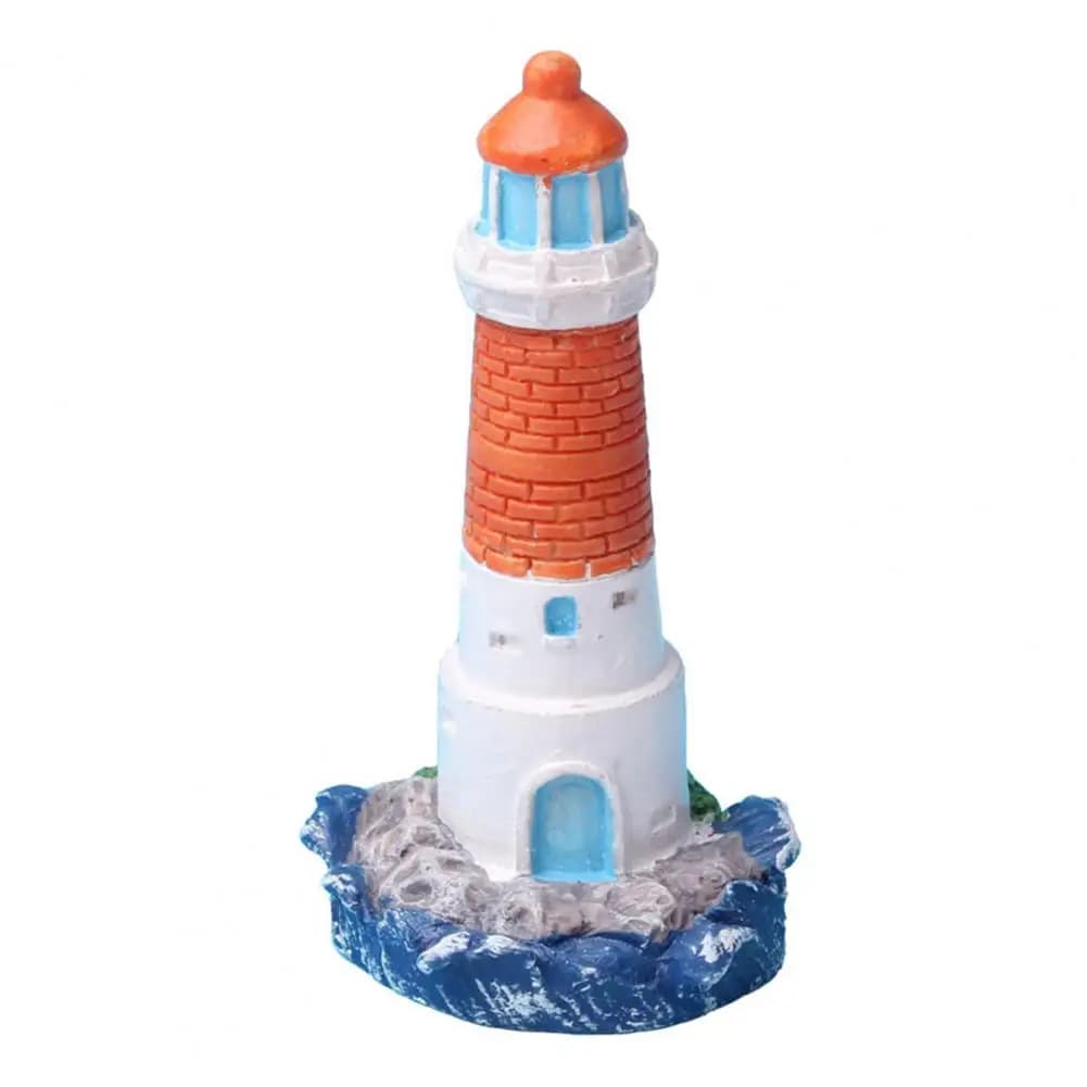Sculpture de phare l'inventaire mignonne, micro paysage, figurine de phare, œil-de-jardin