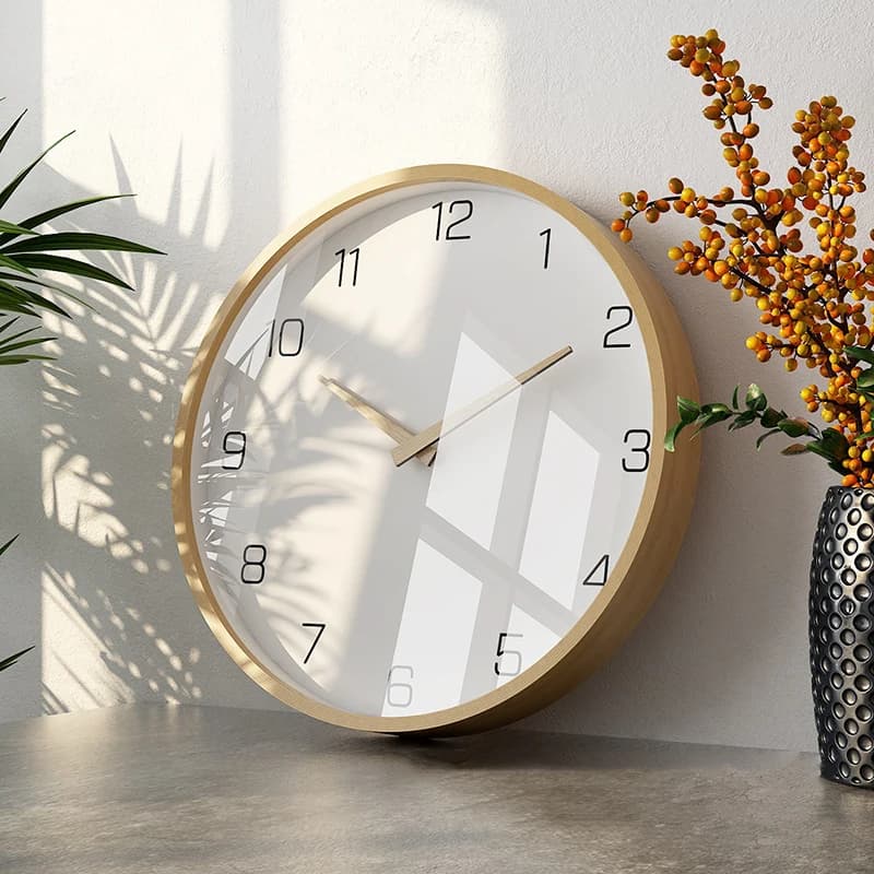 Grande horloge murale en bois, horloges silencieuses nordiques, montres de chambre à coucher, tentur