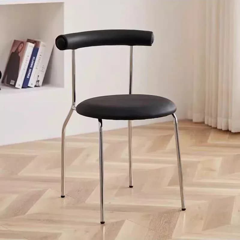 ChimEuropean-Chaises de salle à manger nordiques en métal blanc, mobilier moderne de luxe pour la ma
