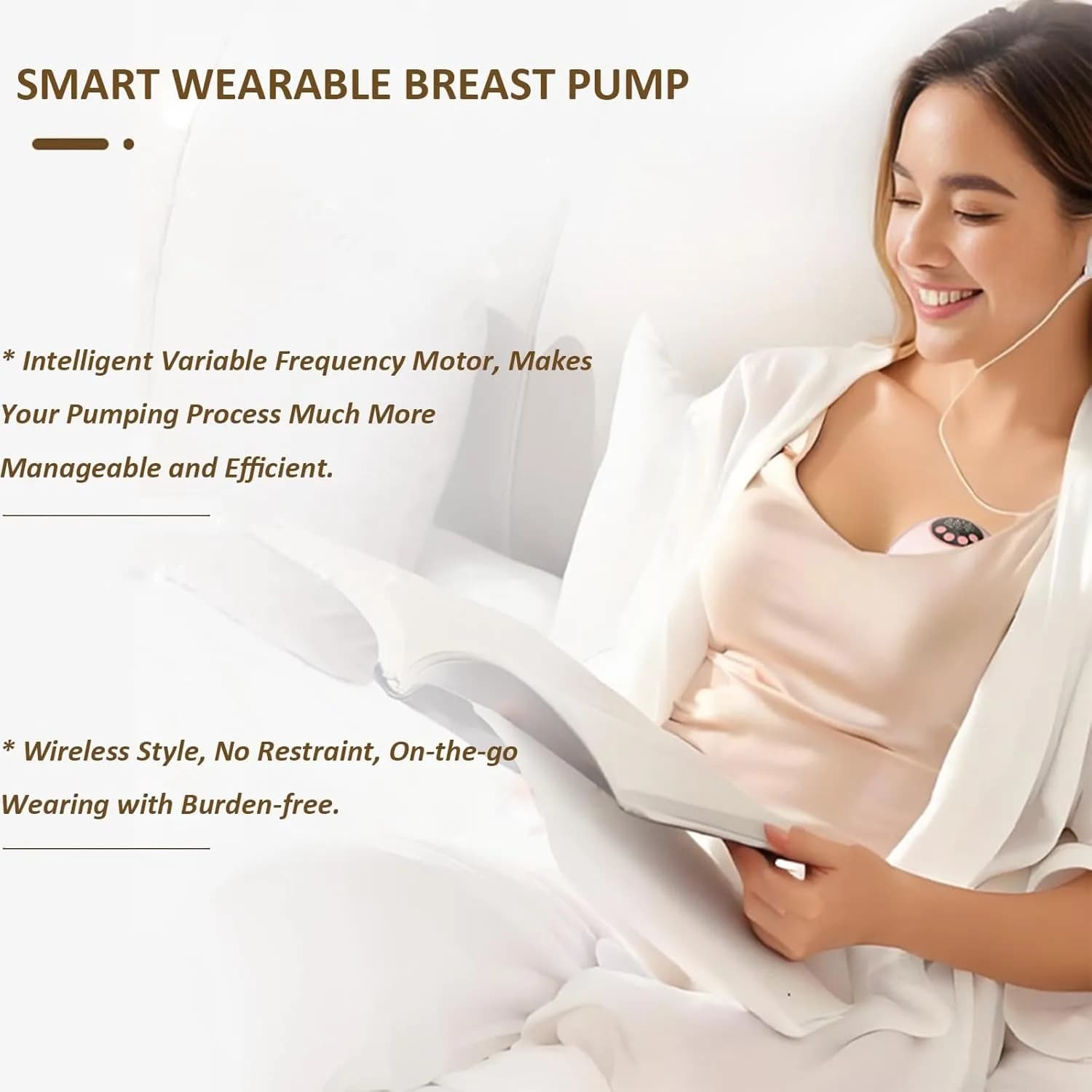 Tire-lait portable mains libres – Électrique, sans BPA, avec chauffage et stérilisateur UV |   Optio