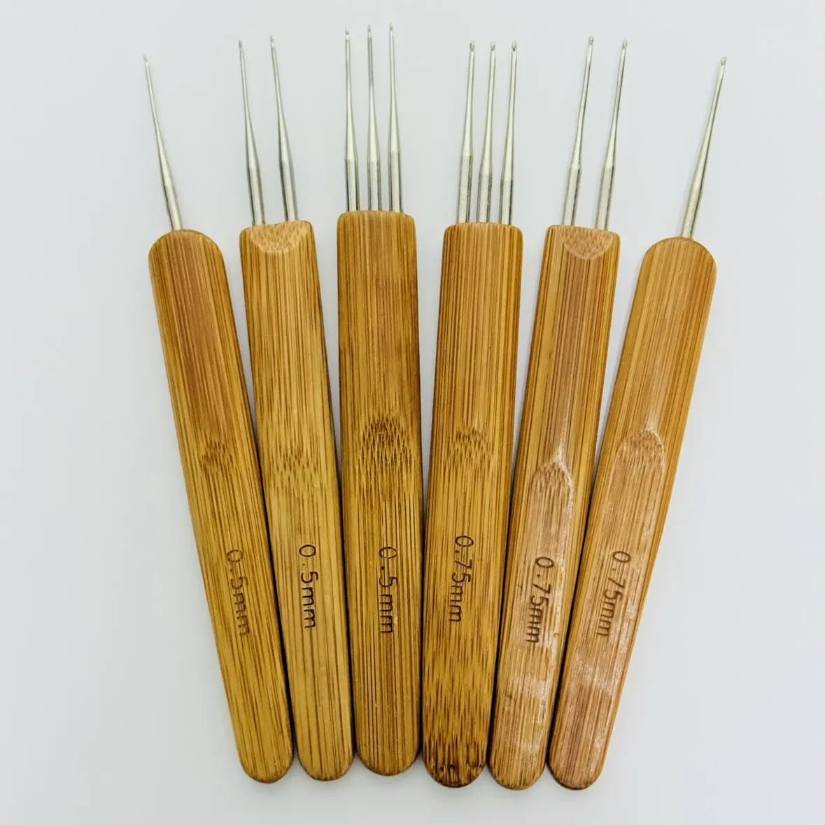 Dreadlocks en bois, 0.5mm/0.75mm, 1 pièce, outil pour tressage artisanal