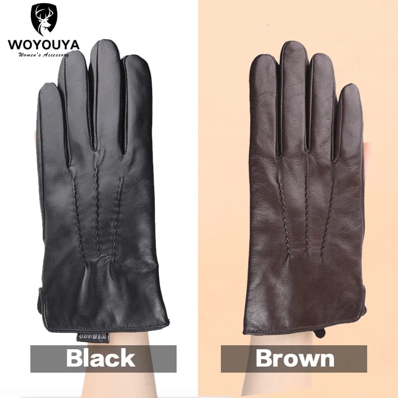 Gants confortables pour garder au chaud pour hommes, gants d'hiver en peau de mouton pour hommes, ga