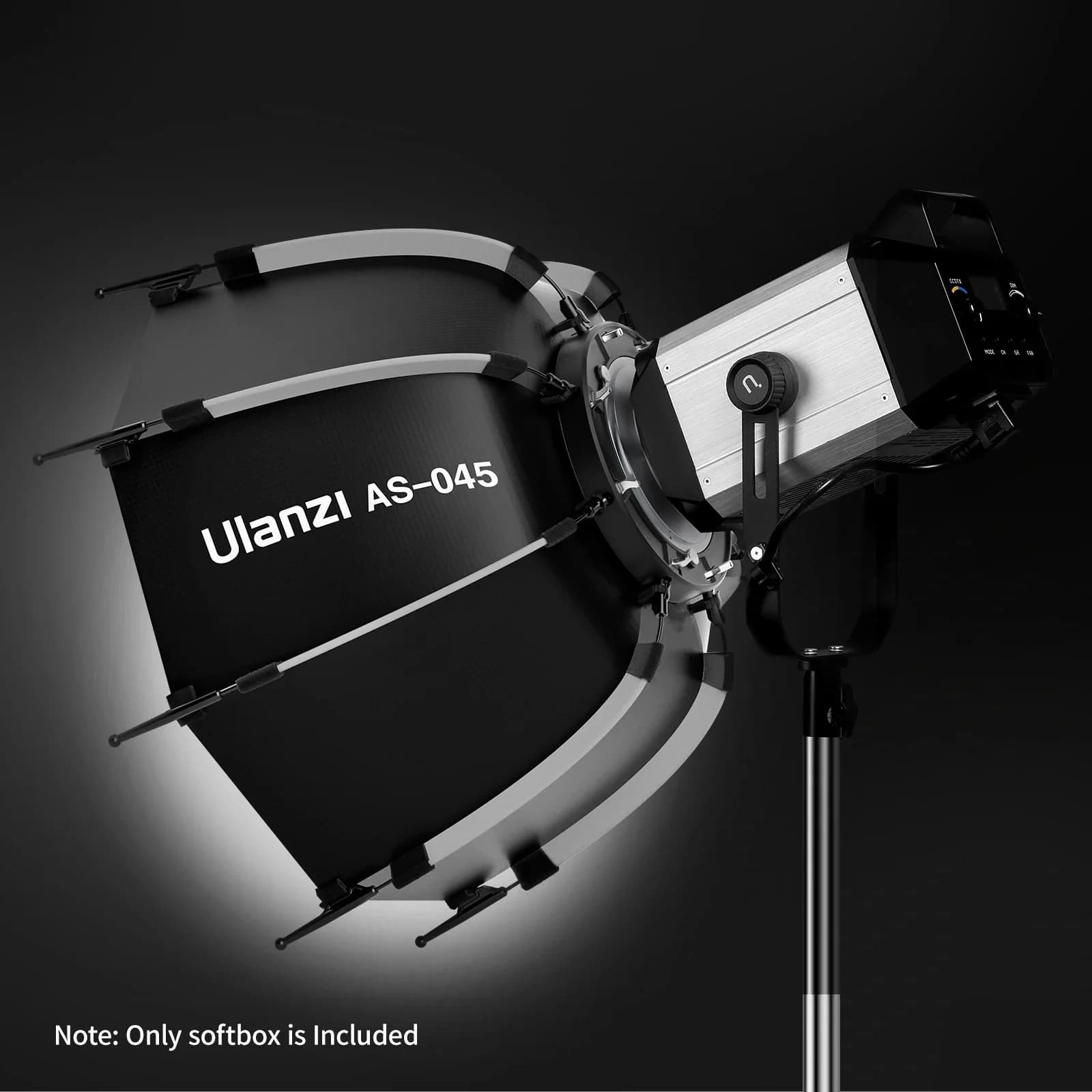 Ulanzi AS-045 45 cm dégagement rapide Bowens Mount octogonal nid d'abeille grille Softbox pour lampe
