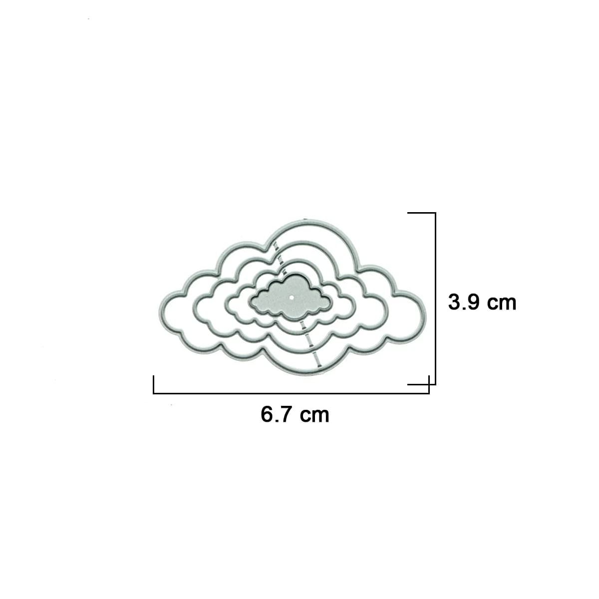 Matrice pour Scrapbook, décoration de motifs multi-nuages, pochoir de découpe de papier artisanal, f