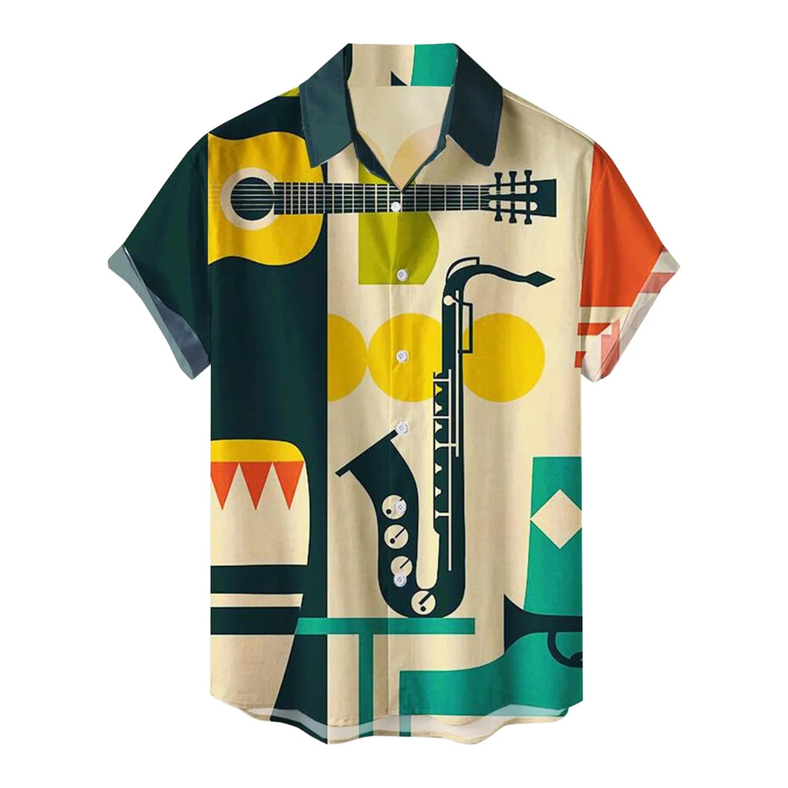 Chemise à fleurs hawaïennes pour hommes, cardigan abordable, revers décontracté, manches courtes, mi