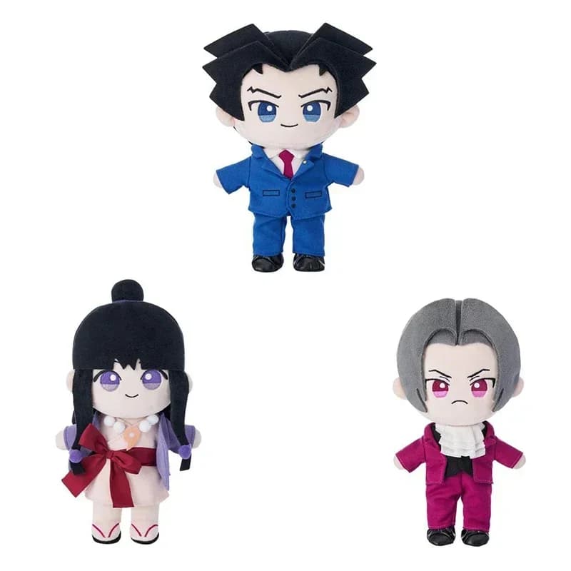 25 cm Anime Ace avocat Phoenix Wright Miles Edgeworth poupée en peluche poupée douce de noël pour ca
