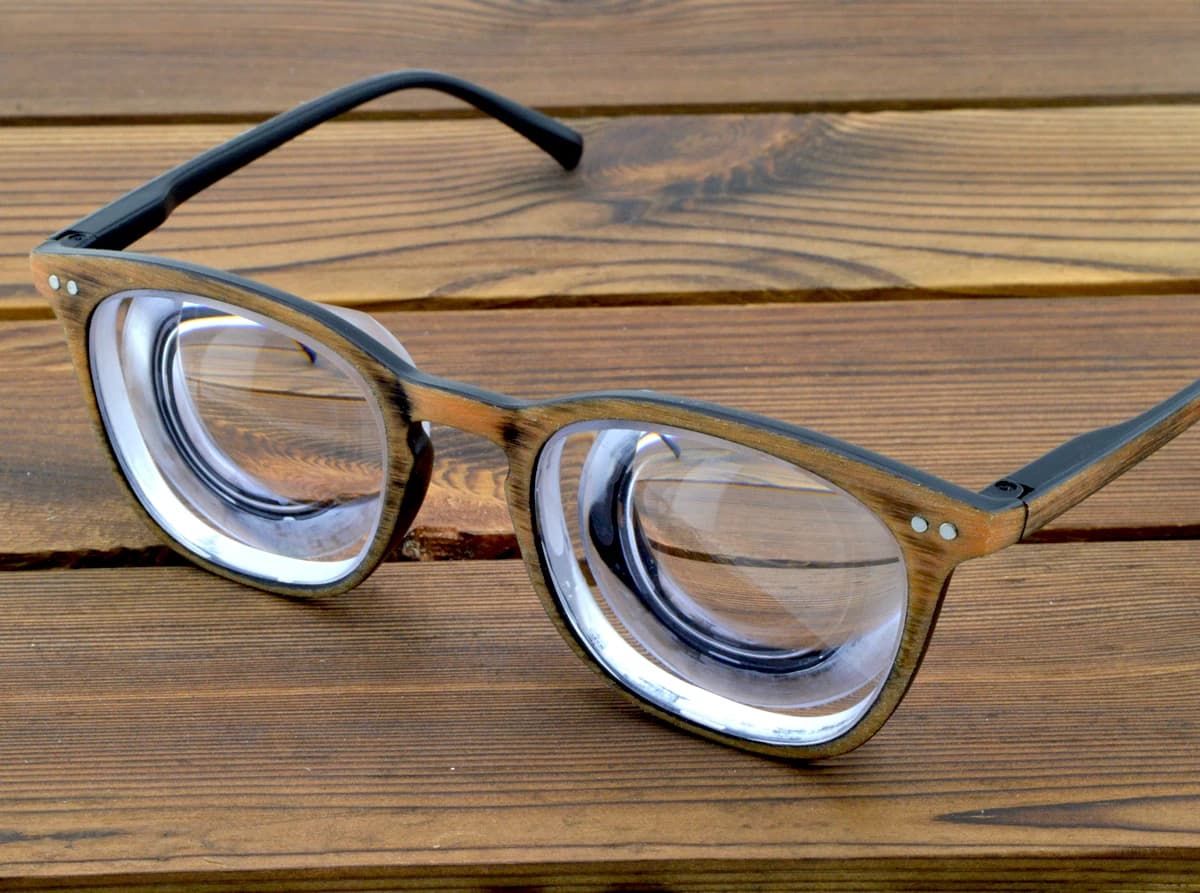 Clara Vida voile de bois haute myopie myopie proche myodisc Vision aide lunettes-11 à-20D PD64