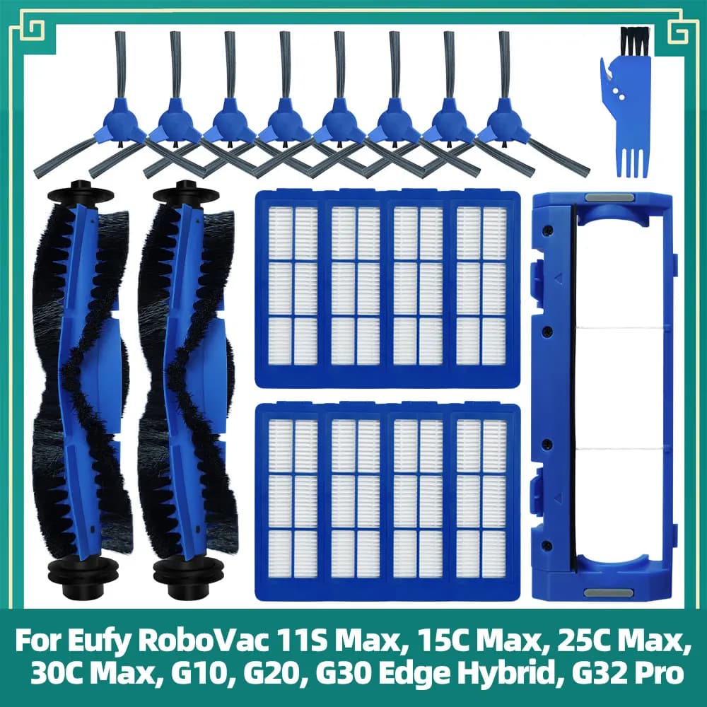 Compatible avec Eufy RoboVac 11S Max, 15C Max, 25C Max, 30C Max, G10, G20, G30 Edge Hybrid, G32 Pro 