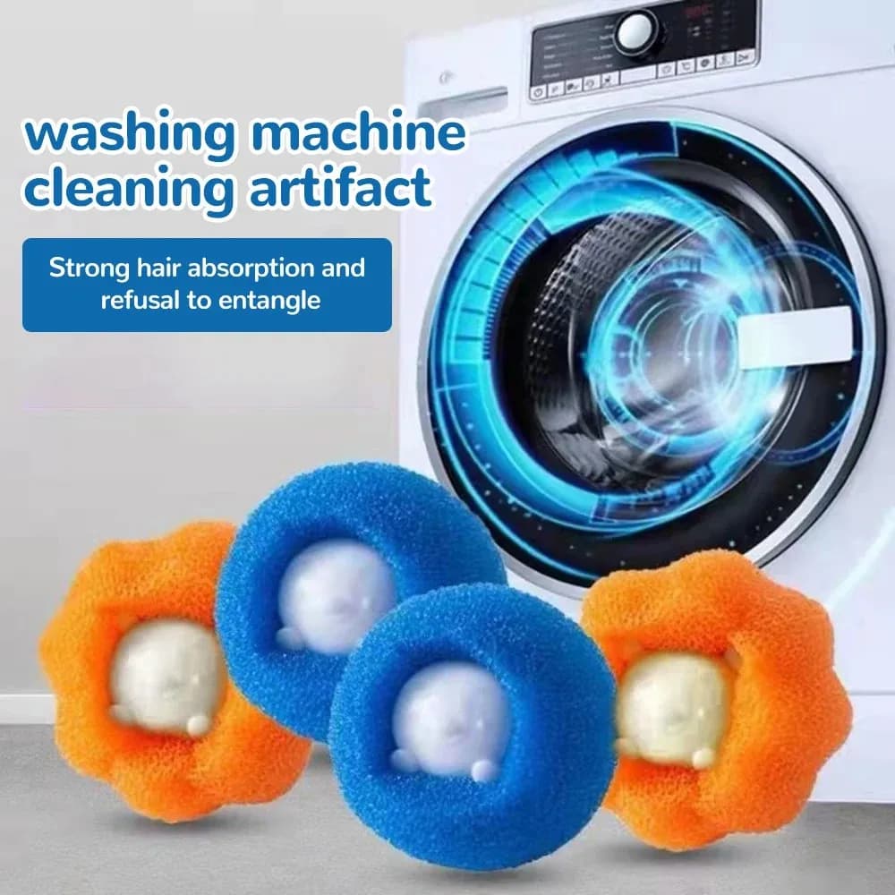 Kit de boules à lessive réutilisables, Machine à laver, épilateur, nettoyage de peluches, peluches, 