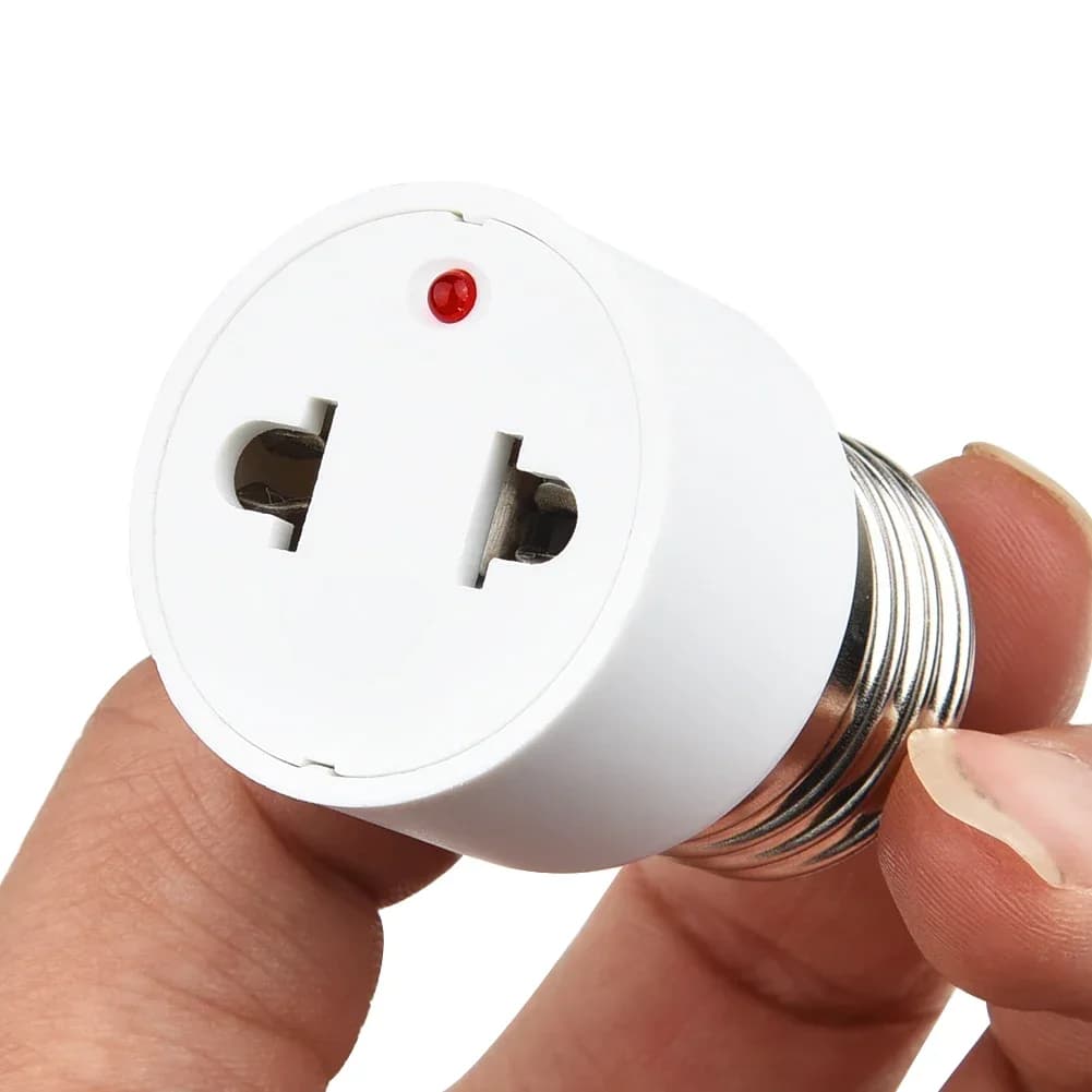 Adaptateur de prise de lampe à base d'ampoule pour luminaire, conversion de la base standard US/EU, 