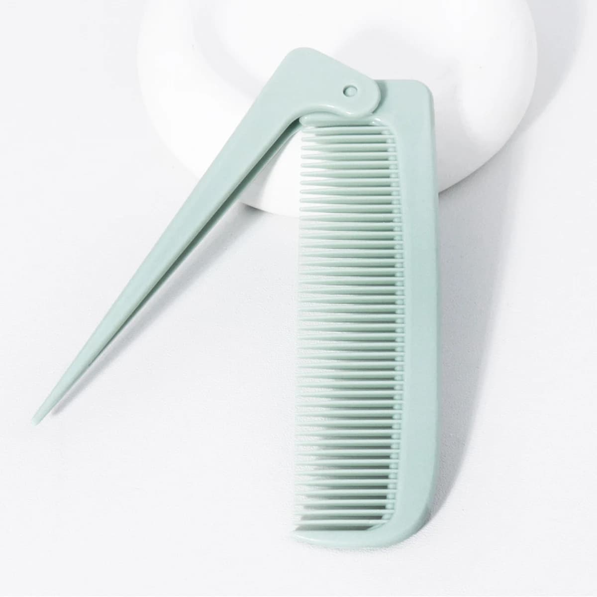 Peigne à queue pliant minimaliste portable, outil de coiffure domestique mini et compact, spécial po