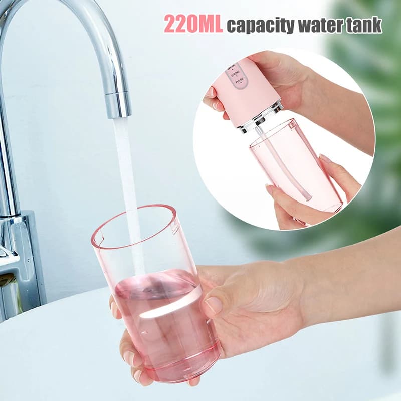 Irrigateur buccal Portable, Machine à laver la bouche, nettoyage interdentaire, USB, hydropulseur de