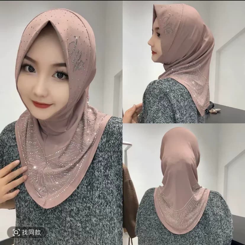 Hijabs instantanés faciles à porter pour femmes musulmanes, cadeau pour Ramadan
