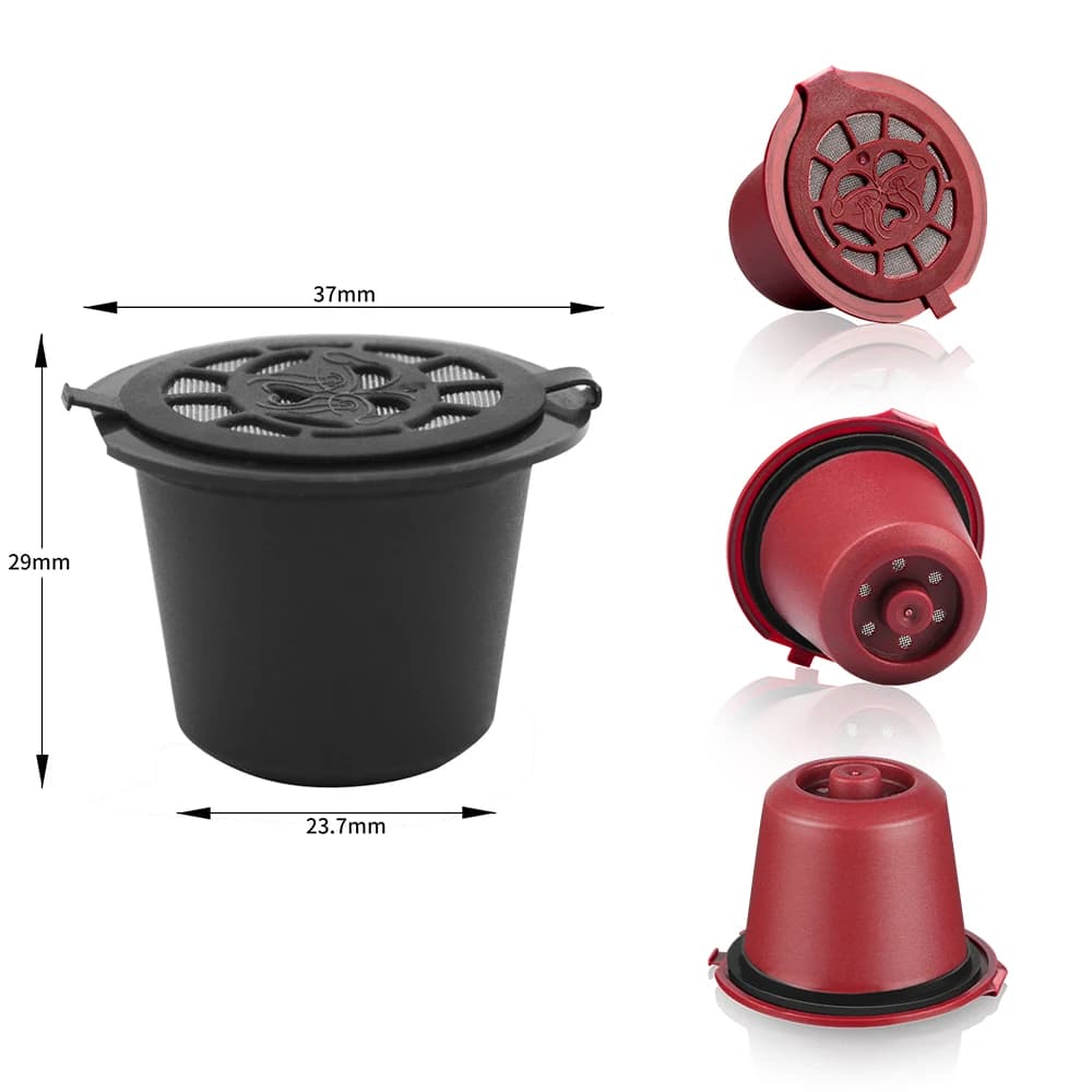 Capsule de café réutilisable pour Machine Nespresso, avec filtre en acier inoxydable, recharge de ic