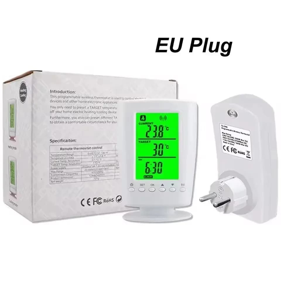 Thermostat sans fil, prise intelligente domestique, régulateur de température numérique Programmable