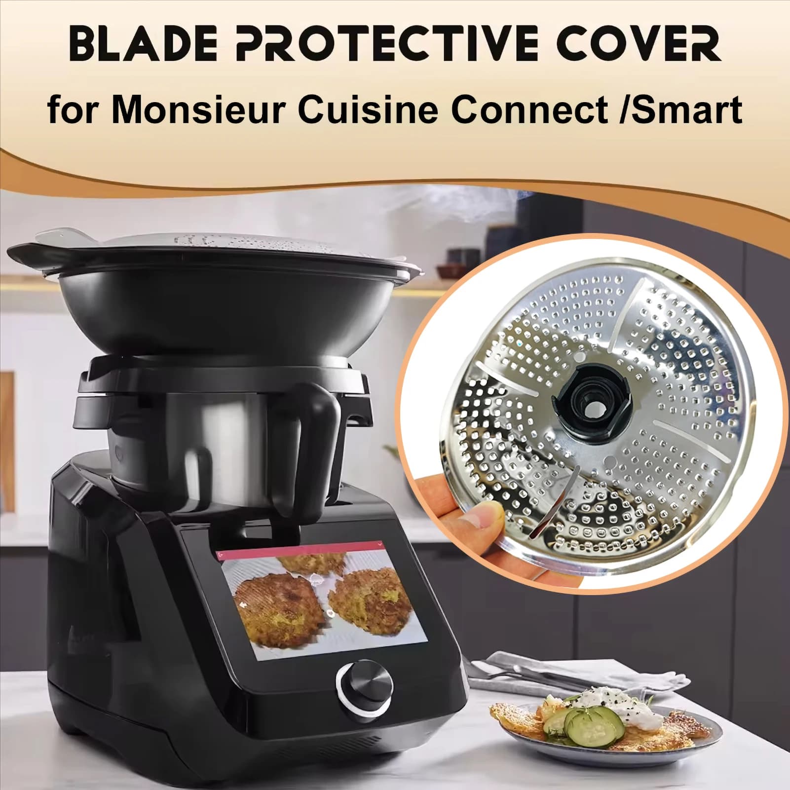 Protection de lame pour Monsieur Cuisine Connect/couteau intelligent, couvercle de séparation des al