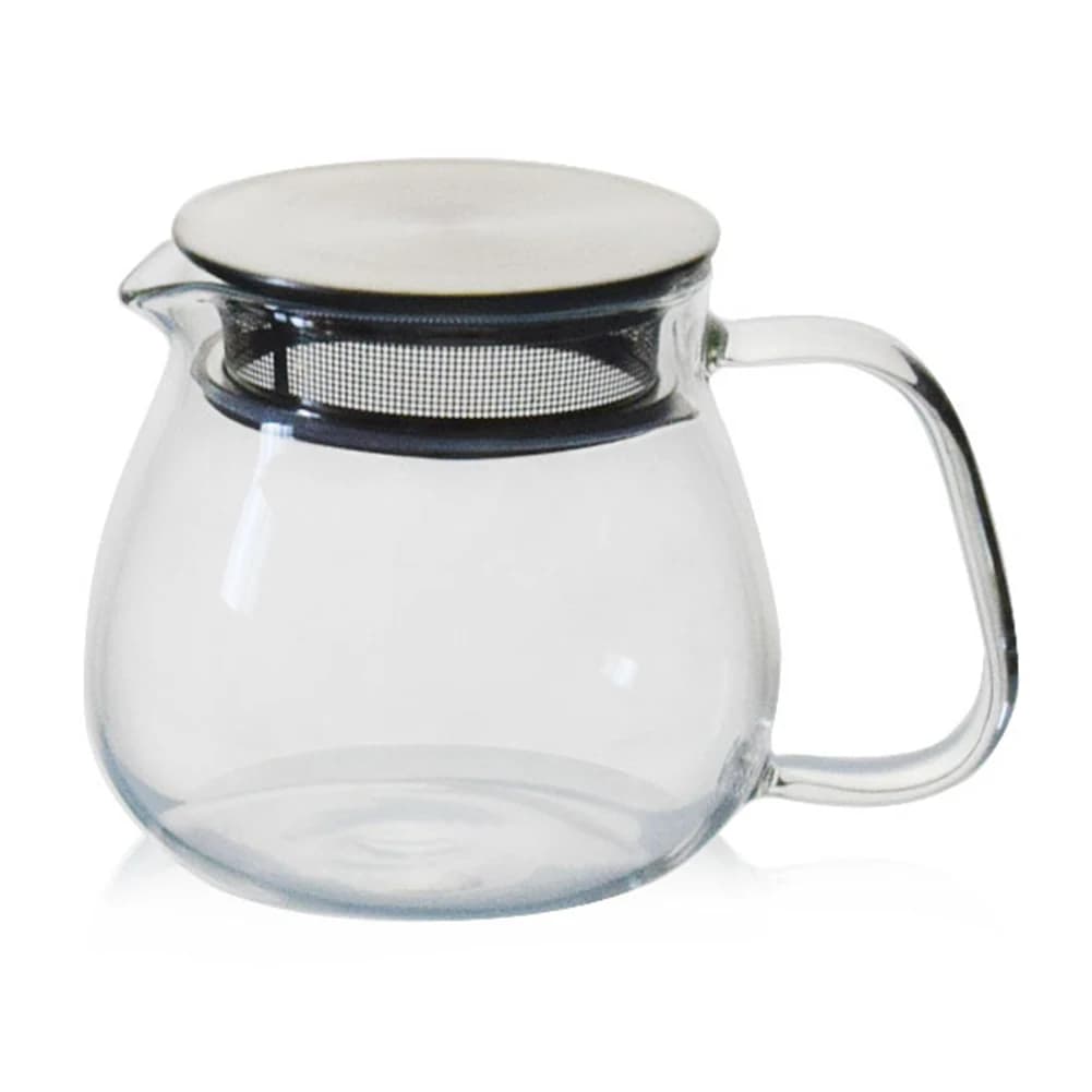 Théière en verre avec filtre en acier inoxydable, infuseur de thé domestique réutilisable pour le th
